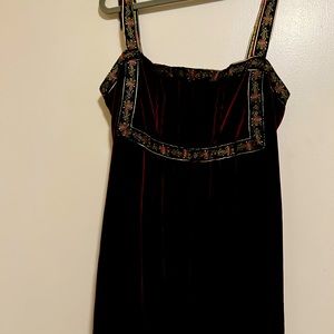Betsey Johnson Sexy Burgundy Velvet Camisole